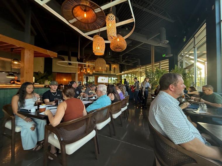 BLU Seafood dining room